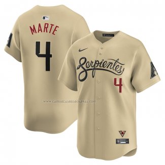 Camiseta Beisbol Hombre Arizona Diamondbacks Ketel Marte City Connect Limited Oro