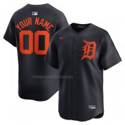 Camiseta Beisbol Hombre Detroit Tigers Alterno Limited Personalizada Azul