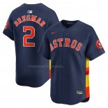 Camiseta Beisbol Hombre Houston Astros Alex Bregman Alterno Limited Azul