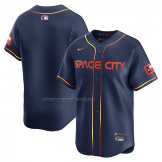 Camiseta Beisbol Hombre Houston Astros City Connect Limited Azul