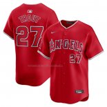 Camiseta Beisbol Hombre Los Angeles Angels Mike Trout Alterno Limited Rojo