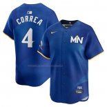 Camiseta Beisbol Hombre Minnesota Twins Carlos Correa 2024 City Connect Limited Azul