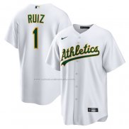 Camiseta Beisbol Hombre Oakland Athletics Esteury Ruiz Primera Replica Blanco