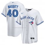 Camiseta Beisbol Hombre Toronto Blue Jays Chris Bassitt Primera Replica Blanco