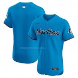 Camiseta Beisbol Hombre Miami Marlins Alterno Vapor Premier Elite Azul