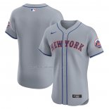 Camiseta Beisbol Hombre New York Mets Road Vapor Premier Elite Gris