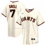 Camiseta Beisbol Hombre San Francisco Giants Blake Snell Primera Replica Crema