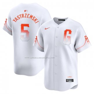 Camiseta Beisbol Hombre San Francisco Giants Mike Yastrzemski City Connect Limited Blanco