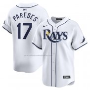 Camiseta Beisbol Hombre Tampa Bay Rays Isaac Paredes Primera Limited Blanco