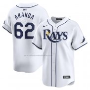 Camiseta Beisbol Hombre Tampa Bay Rays Jonathan Aranda Primera Limited Blanco