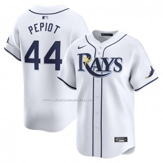 Camiseta Beisbol Hombre Tampa Bay Rays Ryan Pepiot Primera Limited Blanco