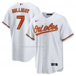 Camiseta Beisbol Hombre Baltimore Orioles Jackson Holliday Primera Replica Blanco