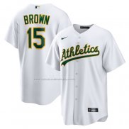 Camiseta Beisbol Hombre Oakland Athletics Seth Brown Primera Replica Blanco