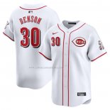 Camiseta Beisbol Hombre Cincinnati Reds Will Benson Primera Limited Blanco