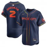 Camiseta Beisbol Hombre Houston Astros Alex Bregman City Connect Limited Azul