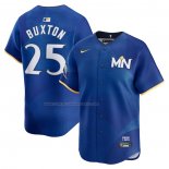 Camiseta Beisbol Hombre Minnesota Twins Byron Buxton 2024 City Connect Limited Azul