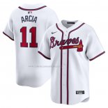 Camiseta Beisbol Hombre Atlanta Braves Orlando Arcia Primera Limited Blanco