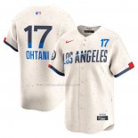 Camiseta Beisbol Hombre Los Angeles Dodgers Shohei Ohtani 2024 City Connect Limited Crema