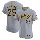 Camiseta Beisbol Hombre Pittsburgh Pirates Adam LaRoche Road Elite Gris