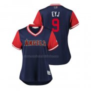 Camiseta Beisbol Mujer Los Angeles Angels Eric Young Jr. 2018 LLWS Players Weekend Eyj Azul