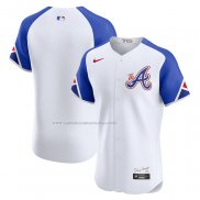 Camiseta Beisbol Hombre Atlanta Braves City Connect Elite Blanco