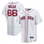 Camiseta Beisbol Hombre Boston Red Sox Brayan Bello Primera Replica Blanco