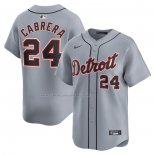 Camiseta Beisbol Hombre Detroit Tigers Miguel Cabrera Road Limited Gris