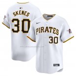 Camiseta Beisbol Hombre Pittsburgh Pirates Paul Skenes Primera Limited Blanco