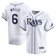 Camiseta Beisbol Hombre Tampa Bay Rays Taylor Walls Primera Limited Blanco