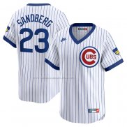 Camiseta Beisbol Hombre Chicago Cubs Ryne Sandberg Throwback Cooperstown Limited Blanco