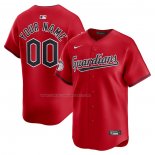 Camiseta Beisbol Hombre Cleveland Guardians Alterno Limited Personalizada Rojo