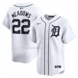 Camiseta Beisbol Hombre Detroit Tigers Parker Meadows Primera Limited Blanco