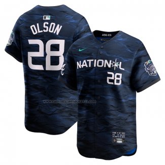 Camiseta Beisbol Hombre Matt Olson All Star 2023 Limited Azul