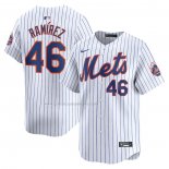 Camiseta Beisbol Hombre New York Mets Yohan Ramirez Primera Limited Blanco