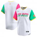 Camiseta Beisbol Hombre San Diego Padres City Connect Limited Blanco