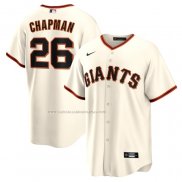 Camiseta Beisbol Hombre San Francisco Giants Matt Chapman Primera Replica Crema