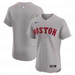 Camiseta Beisbol Hombre Boston Red Sox Road Elite Gris