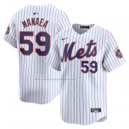 Camiseta Beisbol Hombre New York Mets Sean Manaea Primera Limited Blanco