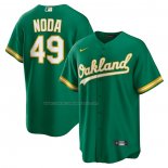 Camiseta Beisbol Hombre Oakland Athletics Ryan Noda Alterno Replica Verde