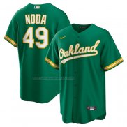 Camiseta Beisbol Hombre Oakland Athletics Ryan Noda Alterno Replica Verde