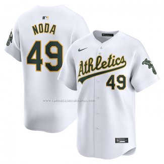 Camiseta Beisbol Hombre Oakland Athletics Ryan Noda Primera Limited Blanco