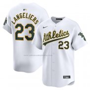 Camiseta Beisbol Hombre Oakland Athletics Shea Langeliers Primera Limited Blanco