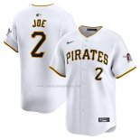 Camiseta Beisbol Hombre Pittsburgh Pirates Connor Joe Primera Limited Blanco