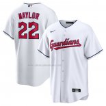 Camiseta Beisbol Hombre Cleveland Guardians Josh Naylor Primera Replica Blanco
