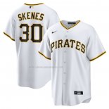 Camiseta Beisbol Hombre Pittsburgh Pirates Paul Skenes Primera Replica Blanco