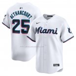 Camiseta Beisbol Hombre Miami Marlins Christian Bethancourt Primera Limited Blanco