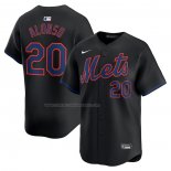 Camiseta Beisbol Hombre New York Mets Pete Alonso Alterno Limited Negro