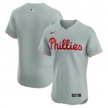Camiseta Beisbol Hombre Philadelphia Phillies Road Elite Gris