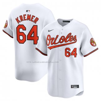 Camiseta Beisbol Hombre Baltimore Orioles Dean Kremer Primera Limited Blanco