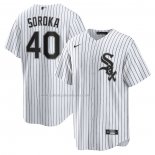 Camiseta Beisbol Hombre Chicago White Sox Michael Soroka Primera Replica Blanco